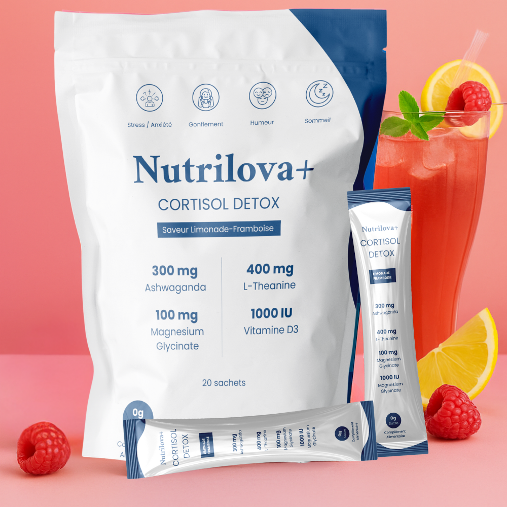 Nutrilova+® – Mélange à boire pour équilibrer le cortisol