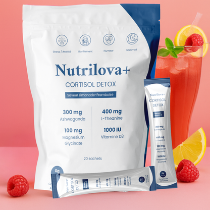 Nutrilova+® – Mélange à boire pour équilibrer le cortisol