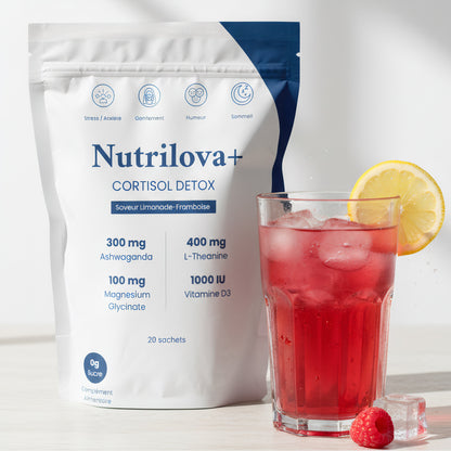 Nutrilova+® – Mélange à boire pour équilibrer le cortisol